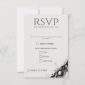 Essenswahl der Celestial Band RSVP Karte (Vorderseite)