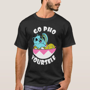 Essenswitz Asiatisches Essen Katze Pho Nudel Pho S T-Shirt