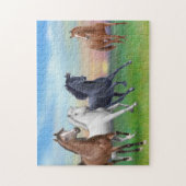 Essenszeit auf dem Ranch-Puzzlespiel Puzzle (Vertikal)