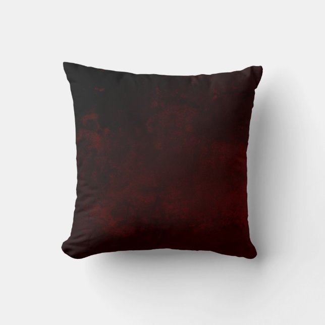 Essential Deep Dark Burgundy Motected Urban Grunge Kissen (Vorderseite)