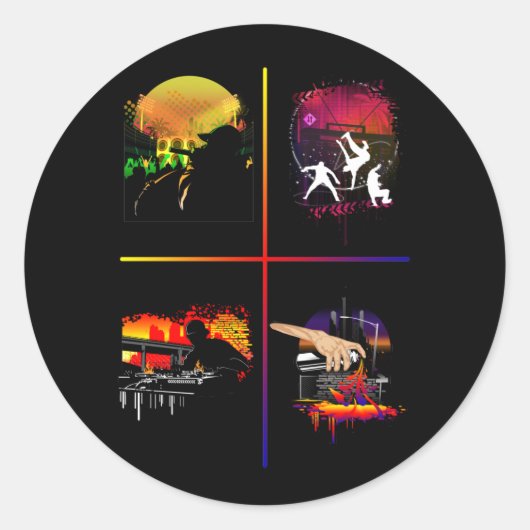Essential Elements  Runder Aufkleber (Vorderseite)