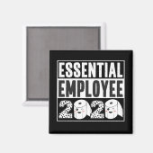 Essential Employee 2020 Quarantine-Bewertung Magnet (Vorderseite/Rückseite)