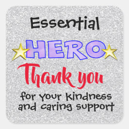 Essential Hero Vielen Dank, Sticker