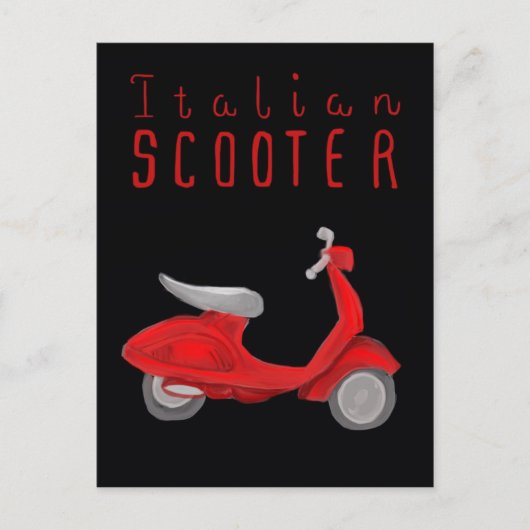 Essential Italy Postcard - Italian Scooter Postkarte (Vorderseite)