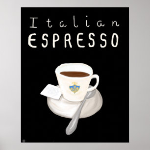 Essential Italy Poster - Italian Espresso