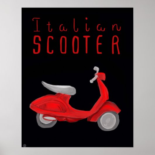 Essential Italy Poster - Italian Scooter (Vorne)