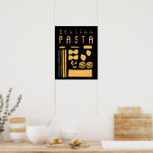 Essential Italy Poster - Italienische Pasta (Küche)