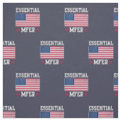 Essential MFER Worker USA American Flag Covid 19 Stoff (Muster)