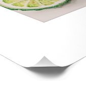 Essential Oil Watercolor Print - Bergamot Poster (Ecke)