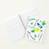 Essential Oils Journal Rosenknospe Kraut Lemon Notizblock (Innenseite)