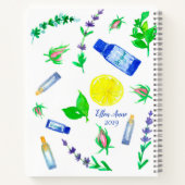 Essential Oils Journal Rosenknospe Kraut Lemon Notizblock (Rückseite)