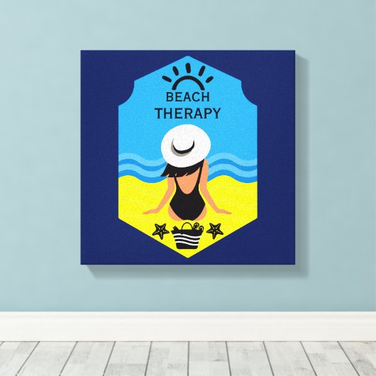 Essential Summer Beach Leinwanddruck (Insitu (Holzboden))