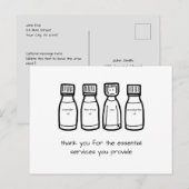 "Essential" Vielen Dank, dass Sie die Seitenfarben Postkarte (Vorne/Hinten)