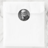 Essential Walt Whitman Portrait Runder Aufkleber (Tasche)