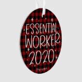 Essential Worker 2020 Covid Pandemic Weihnachten Ornament (Vorderseite)
