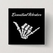 Essential Worker Square Button (Vorderseite)