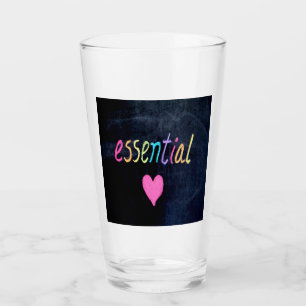 Essential Worker Support Heft on Chalk Board Glas