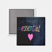 Essential Worker Support Heft on Chalk Board Magnet (Vorderseite/Rückseite)