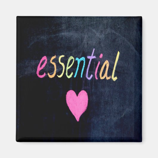 Essential Worker Support Heft on Chalk Board Magnet (Vorne)