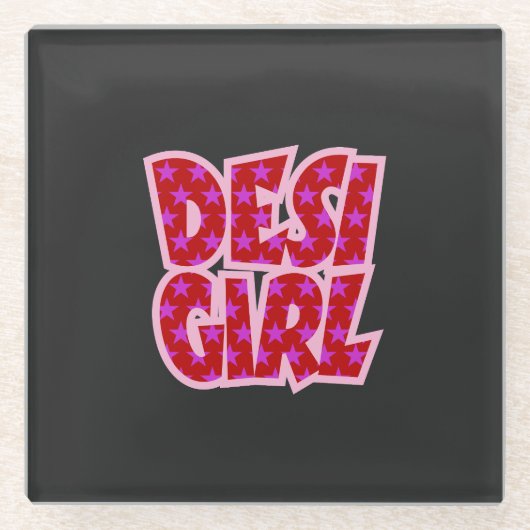 Essentials Bollywood Inspirierte Geschenke Glasuntersetzer (Vorderseite)