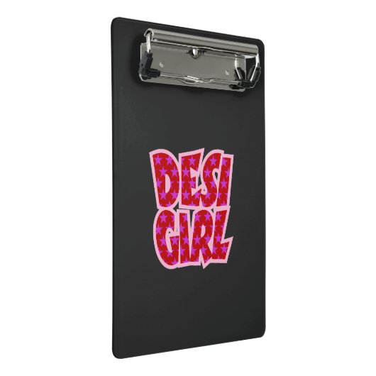 Essentials Bollywood Inspirierte Geschenke Mini Klemmbrett (Schrägansicht)