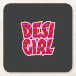 Essentials Bollywood Inspirierte Geschenke Rechteckiger Pappuntersetzer