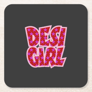 Essentials Bollywood Inspirierte Geschenke Rechteckiger Pappuntersetzer