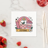 Essentials für Pink Rainbow - Personalisiert Serviette (Beispiel)