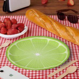 Essentials für tropisches Limones Party Pappteller