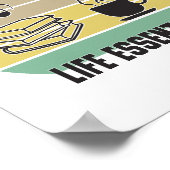 Essentials Hunde, Kaffee, Bücher, Musik Vintag Poster (Ecke)