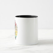 Essentials Katzen, Kaffee, Bücher, Musik Vintag Tasse (Zentrum)