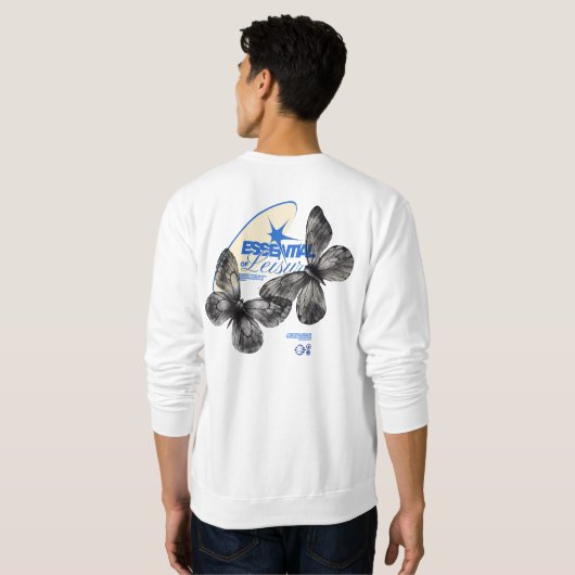 Essentials Leisure w/Butterfly Print Sweatshirt (Schwarz voll)