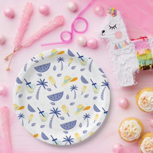 Essentials zur Sommerzeit Pappteller (Party)