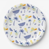 Essentials zur Sommerzeit Pappteller (Vorderseite)