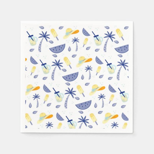 Essentials zur Sommerzeit Serviette (Vorderseite)