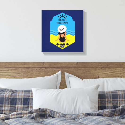 Essentielle Sommerstrand Leinwanddruck (Insitu (Schlafzimmer))