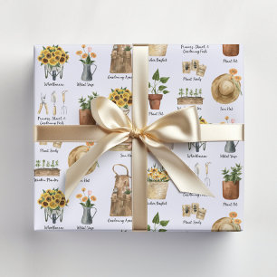 Essentielle Wasserfarben-Sonnenblumen-Muster für d Geschenkpapier
