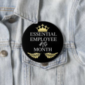Essentieller Mitarbeiter des Monats Coronavirus Button (Beispiel)