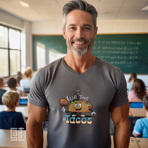Essentielles Fitness-Turnen PE Ich werde für Tacos T-Shirt