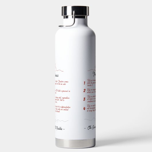 Essenz Buddhas : 4 Reliances Trinkflasche (Rechts)