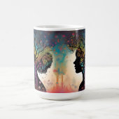 ** "Essenz der Erde: Abstrakte Mutternatur"* Kaffeetasse (Mittel)