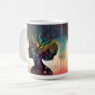 ** "Essenz der Erde: Abstrakte Mutternatur"* Kaffeetasse