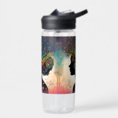** "Essenz der Erde: Abstrakte Mutternatur"* Trinkflasche (Links)