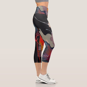 Essenz des Gartens I – Nachtdarstellung Capri Leggings