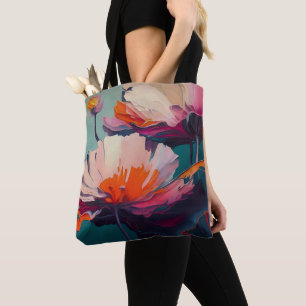 Essenz des Gartens III – Leuchtende Blumenbewegung Tasche