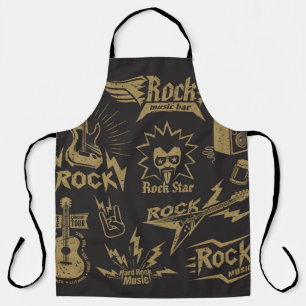 Essenz energischer Rockmusik Schürze