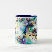Essenz von Blueberry Zweifarbige Tasse (Mittel)