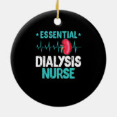 Essenzielle Dialyse Nurinsulin Pflege Funny Keramik Ornament (Hinten)