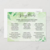 Essenzielle Frühlingsöle vermischen Blume Postkart Postkarte (Vorne/Hinten)