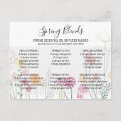 Essenzielle Frühlingsöle vermischen Postkarte (Vorderseite)